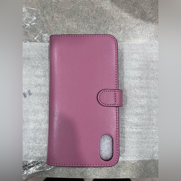NWT rose coach iPhone X leather case - Picture 3 of 7